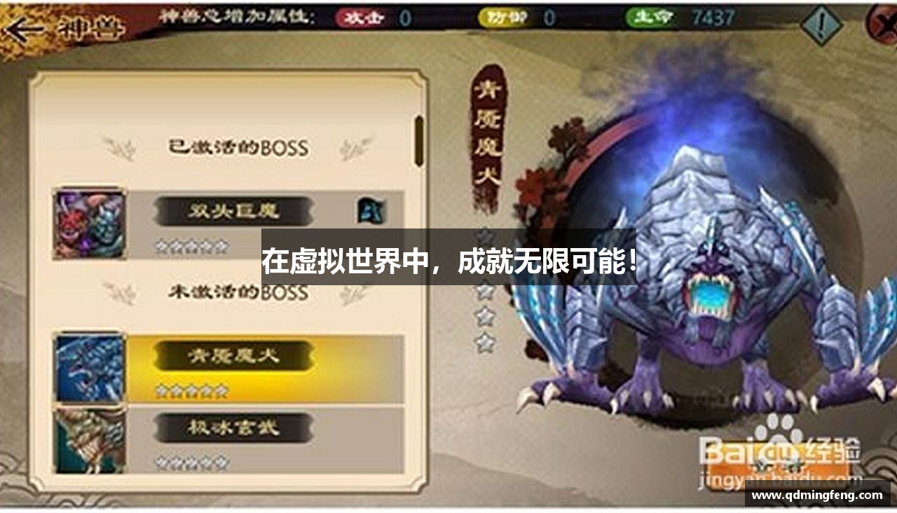 在虚拟世界中，成就无限可能！